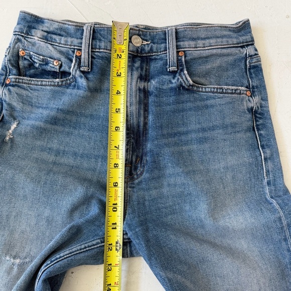 MOTHER Superior High Waisted Rider Ankle Jeans Far Beyond The Sky Size 28 - Picture 9 of 11
